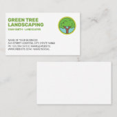 Carte De Visite Logo d'arbre simple | Paysage (Devant / Derrière)