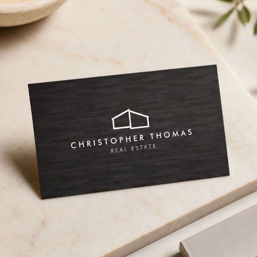Carte De Visite Logo d'architecture de maison moderne, immobilier