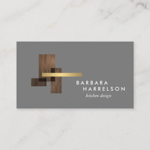 Carte De Visite Logo d'architecture moderne du milieu du siècle su