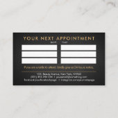 Carte De Visite Logo d'art à ongles avec rendez-vous (Dos)