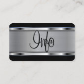 Carte De Visite Logo d'atelier de coiffure / coiffeur à louer (Dos)