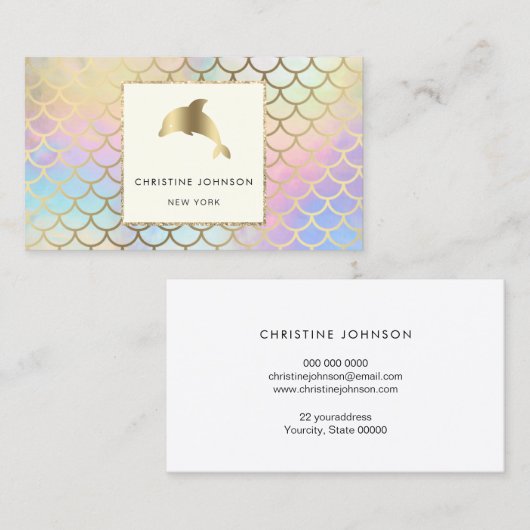 Carte De Visite logo dauphin (Devant / Derrière)