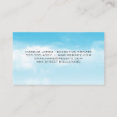 Carte De Visite Logo d'avion volant | Ciel (Dos)