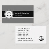 Carte De Visite Logo d'avocat professionnel (Devant / Derrière)