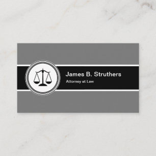 Carte De Visite Logo d'avocat professionnel