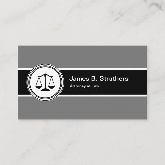 Carte De Visite Logo d'avocat professionnel (Devant)