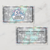 Carte De Visite Logo de bain de chien | Arrière - plan Boke (Devant / Derrière)