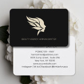 Carte De Visite Logo de beauté femme, Moderne, Salon,