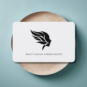 Carte De Visite Logo de beauté femme, Moderne, Salon,