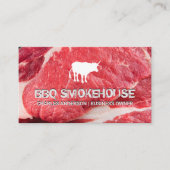 Carte De Visite Logo de bétail | Steak (Devant)