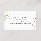 Carte De Visite Logo de bijouterie Gold Botanical Ginkgo (Dos)