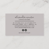 Carte De Visite Logo de bijoux artisanal | Bijouterie (Dos)