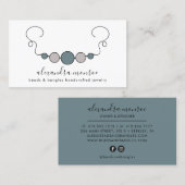 Carte De Visite Logo de bijoux artisanal | Bijouterie (Devant / Derrière)