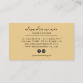 Carte De Visite Logo de bijoux artisanal | Bijouterie (Dos)