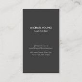 Carte De Visite Logo de blocs architecturaux modernes blanc/gris (Dos)