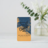 Carte De Visite Logo de boisson Cocktail Martini (Debout devant)