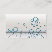 Carte De Visite Logo de bonne femme | Bulles savonneuses (Dos)