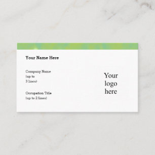 Carte De Visite Logo De Bordure De Concombre Sans Poids Std. Perso