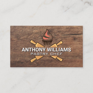 Carte De Visite Logo de boulangerie   Bois