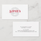 Carte De Visite Logo de boulangerie Red White (Devant / Derrière)