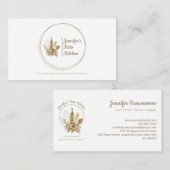 Carte De Visite Logo de Boulangerie Rustique Chef Végétalien Cétog (Devant / Derrière)