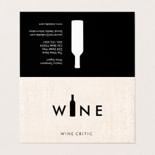 Carte De Visite Logo de bouteilles de vin