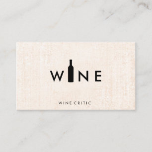 Carte De Visite Logo de bouteilles de vin
