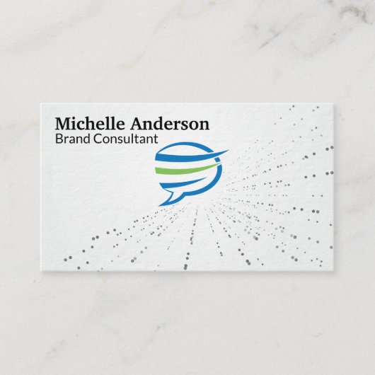 Carte De Visite Logo de bulle de discussion | Corp (Devant)