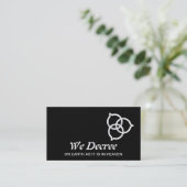 Carte De Visite Logo de bulle de parole Trinity (blanc) (Debout devant)