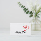 Carte De Visite Logo de bulle de parole Trinity (rouge) (Debout devant)