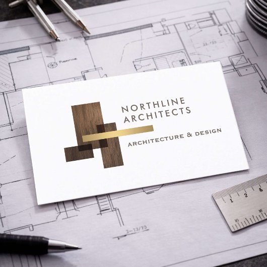 Carte De Visite Logo de cabinet d'architecte moderne