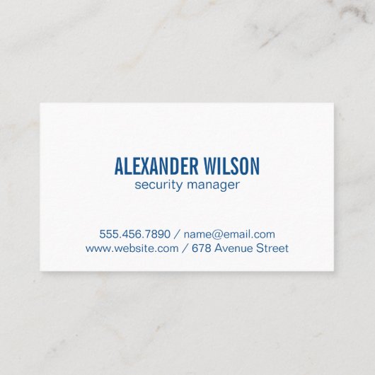 Carte De Visite Logo de cadenas Cyber Tech | Securité (Dos)