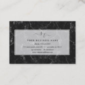 Carte De Visite Logo de calligraphie des initiales uniques Marque (Dos)