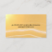 Carte De Visite Logo de caméra artistique | Lens Light Trails (Dos)