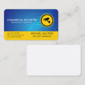 Carte De Visite Logo de caméra de sécurité | Technologie d'IA (Devant / Derrière)