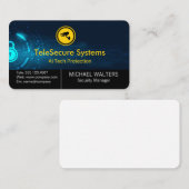 Carte De Visite Logo de caméra de sécurité | Technologie moderne | (Devant / Derrière)