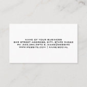 Carte De Visite Logo de camion métal d'or | Bordure métallique (Dos)