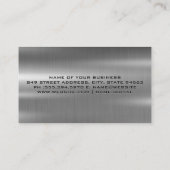 Carte De Visite Logo de camion métal d'or | Industriel (Dos)