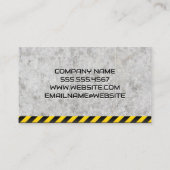 Carte De Visite Logo de camion semi-or | Construction | Béton (Dos)