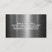 Carte De Visite Logo de camion semi-or | Logistique | Couleur (Dos)