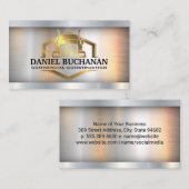 Carte De Visite Logo de camion semi-or | Métallurgique (Devant / Derrière)