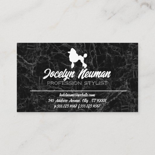 Carte De Visite Logo de canicules | Comb | Ciseaux (Dos)