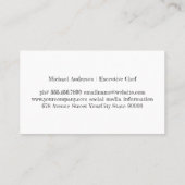 Carte De Visite Logo de caractères de poulet | Poulet frit (Dos)