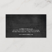 Carte De Visite LOGO DE CERCLE DÉCORATIF AVEC VOTRE INITIAL EN Boi (Dos)