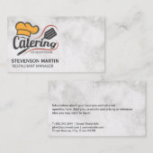 Carte De Visite Logo de chef de catering | Restaurant (Devant / Derrière)
