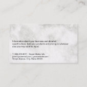 Carte De Visite Logo de chef de catering | Restaurant (Dos)