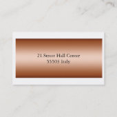 Carte De Visite Logo de chef pour des restaurants de pizza (Dos)