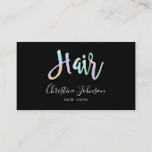 Carte De Visite Logo de cheveux (Devant)