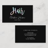 Carte De Visite Logo de cheveux (Devant / Derrière)