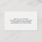 Carte De Visite Logo de cheveux à soufflage violet (Dos)